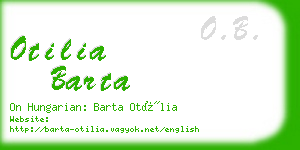 otilia barta business card